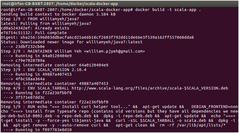 Docker Scala application 3