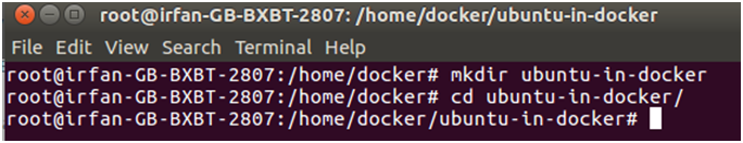 Docker Ubuntu application 2