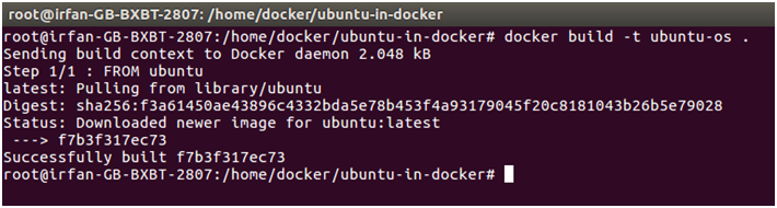 Docker Ubuntu application 3