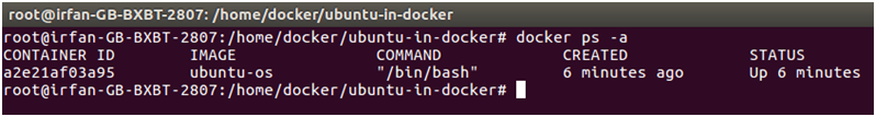 Docker Ubuntu application 5