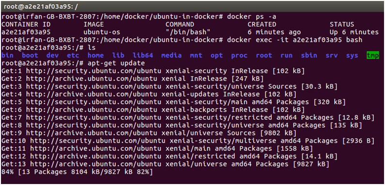 Docker Ubuntu application 8